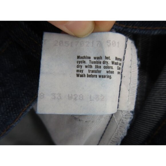 VINTAGE Levis Jeans 28X33 501 Straight Orange Tab 70s 80s Slight Flare - Picture 9 of 10